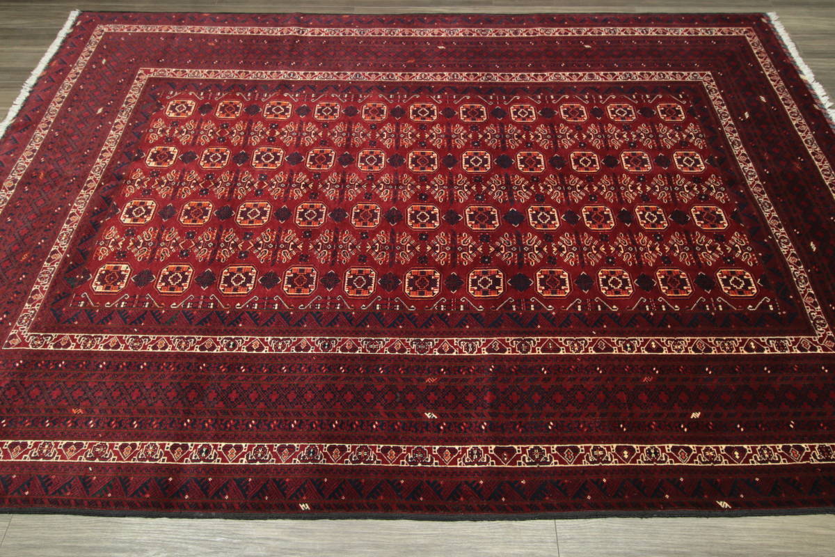 送関込 199x282cm 手織り絨毯 アフガンカールモハンマディ 