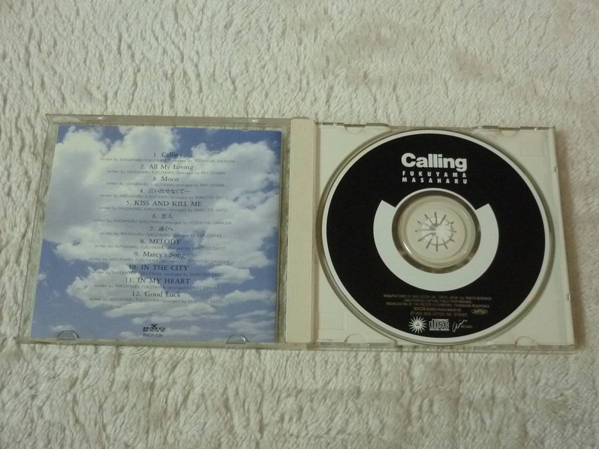 　福山雅治　/　CALLING　/　FUKUYAMA　MASAHARU　全12曲　定価3000円　ＡＬＬ MY LOVING/MOON/言い出せなくて/GOOD　LUCK/恋人/遠くへ_画像4