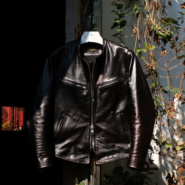 再入荷】 ブラックブラウン レザージャケット シングルライダース