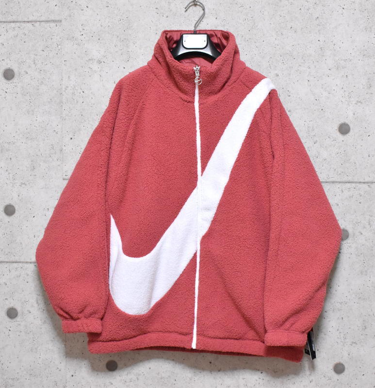 【送料無料】新品 NIKE スウッシュ シェルパ ジャケット XL ◆ CI8938-897 ナイキ BIG SWOOSH リバーシブル フリース