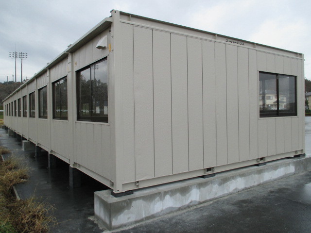 [ Saitama Kanagawa Ibaraki ] super house container storage room unit house car 48 tsubo used temporary road place prefab storage warehouse office work place 96 tatami ... store 