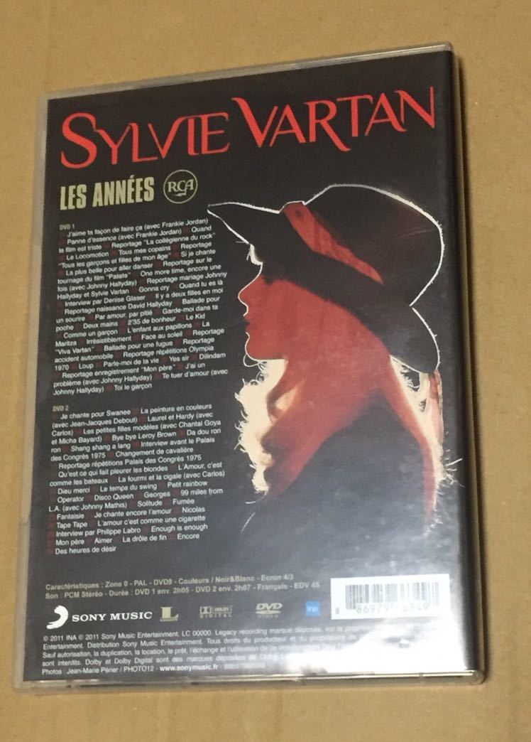 Sylvie Vartan (シルヴィ・バルタン) Les Annees RCA DVD 2枚組 PAL方式の画像2