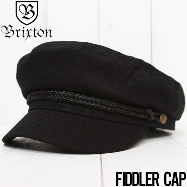 【送料無料】 BRIXTON ブリクストン FIDDLER CAP ハンチング マリンキャップ 10772 BLACK Sサイズ