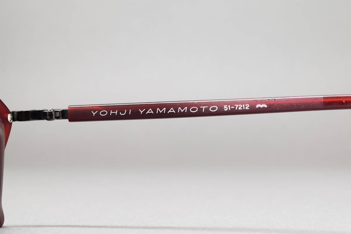 デッドストック YOHJI YAMAMOTO BY MURAI 51-7212 48-16 メガネ サングラス フレーム 日本製 マットレッド ヴィンテージ ヨウジヤマモト_画像4