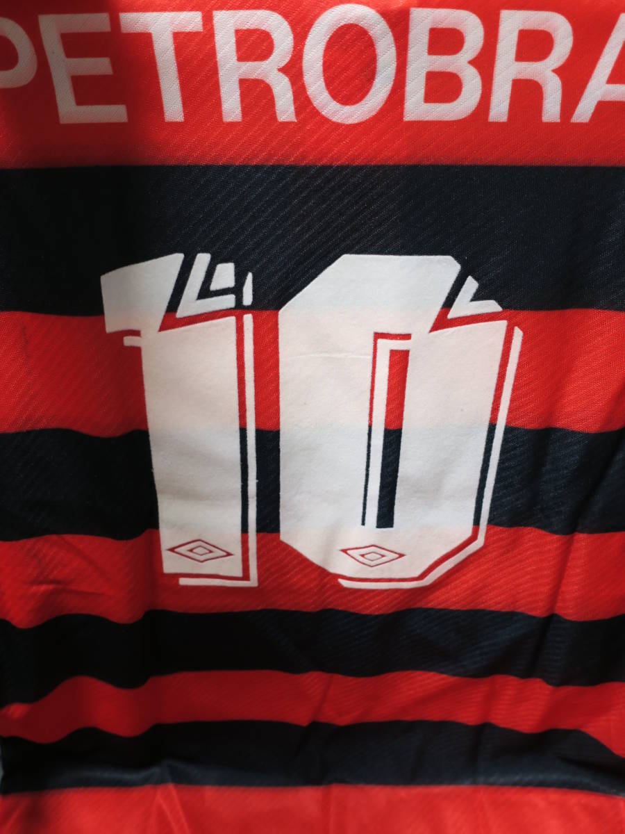 フラメンゴ Flamengo #10 95-96 100周年記念 ホーム ユニフォーム 長袖 アンブロ UMBRO ブラジル Brasil サッカー シャツ