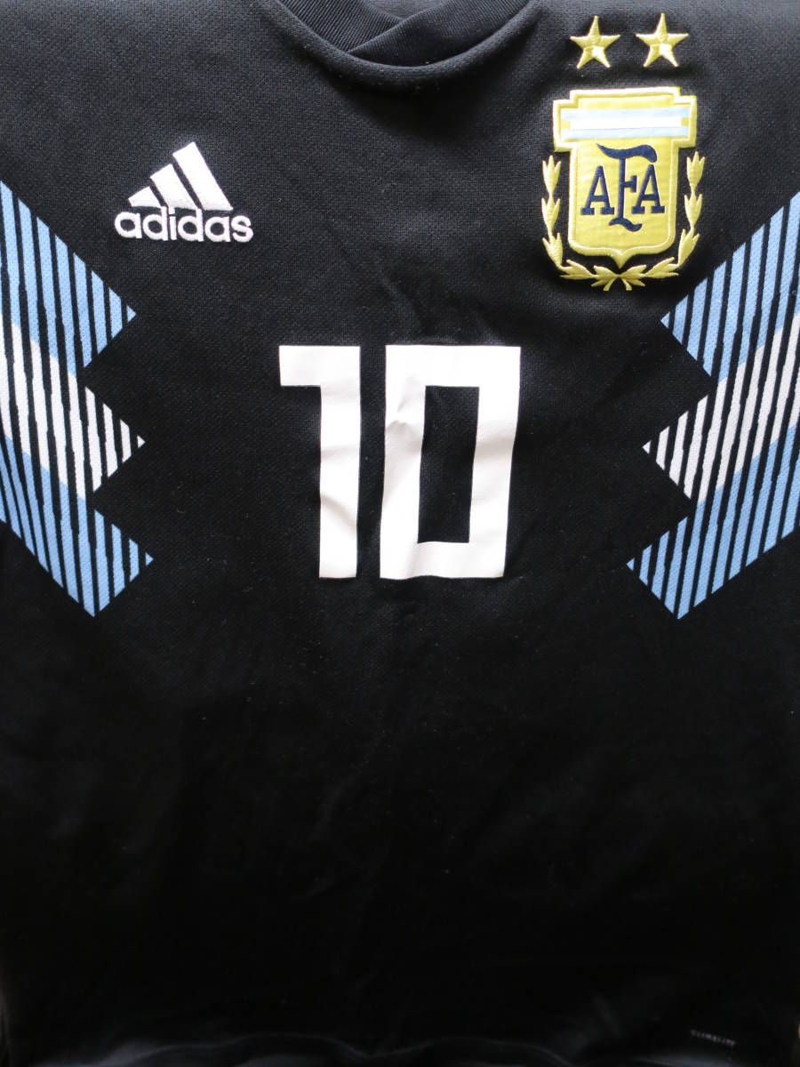 アルゼンチン 代表 #10 MESSI リオネル・メッシ 2018 アウェイ ユニフォーム S アディダス ADIDAS Argentina サッカー シャツ_画像6