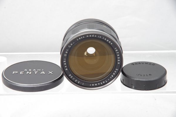 希少 現状品 ● 初期型 Super Takumar 28mm F3.5 Asahi Opt PENTAX M42 アサヒ ペンタックス スーパー タクマー 広角 レンズ遊び #854_画像8