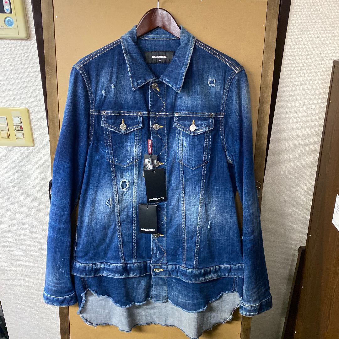 新品】DSQUARED2 デザイン デニムジャケット 50 Lサイズ sariater