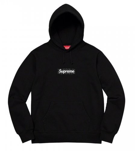 新品 19AW Supreme Bandana Box Logo Hooded Sweatshirt Black Medium シュプリーム バンダナ ボックス ロゴ パーカー b3456_画像1