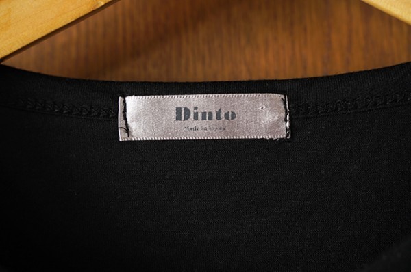 韓国購入 Dinto 胸ポケット 長袖カットソー ブラック_画像3