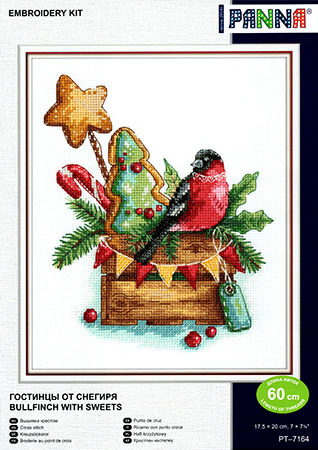 ロシアのクロスステッチ キット 小鳥からの贈り物 (PANNA J-7164 クリスマス) _画像2