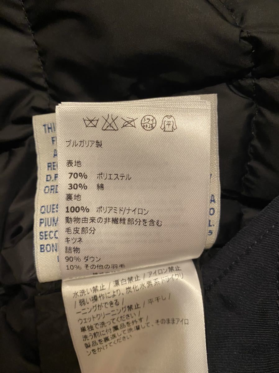 美品　送料無料　モンクレール MONCLER コート　ネイビー レディース　モッズコート_画像9