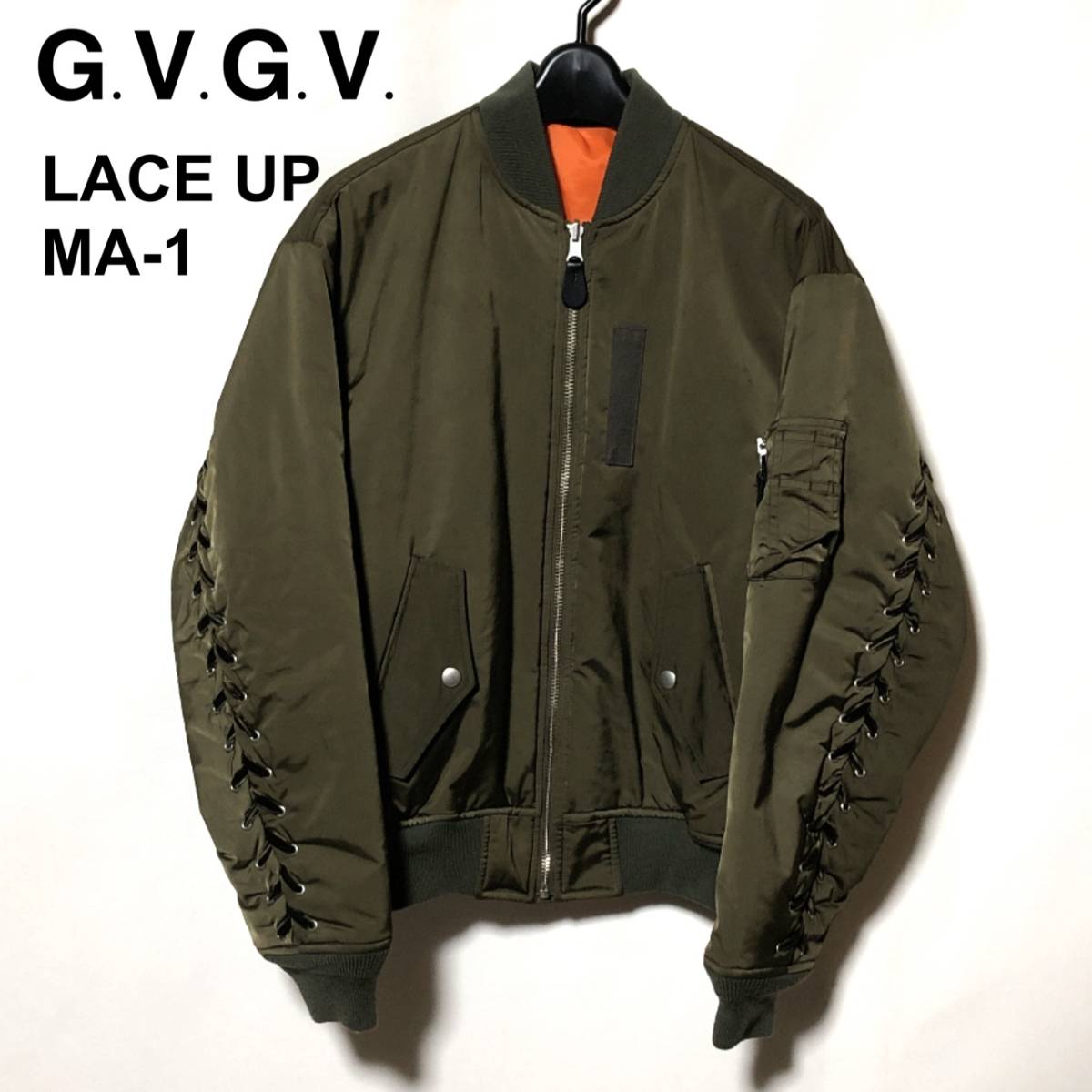 G.V.G.V レースアップMA1ジャケット-
