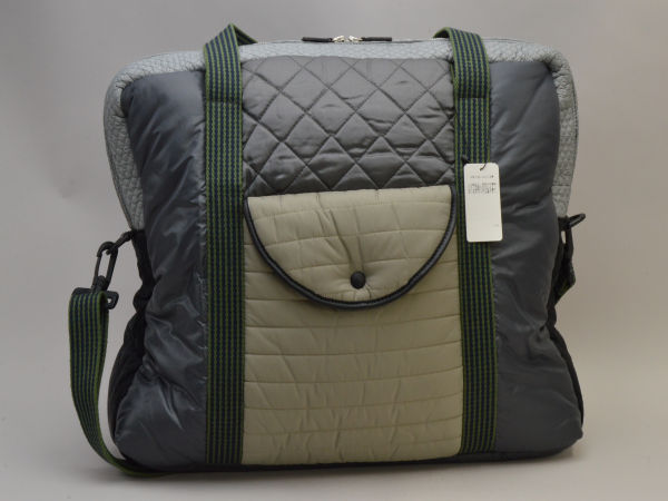 karumina can psCARMINA CAMPUS большая сумка TRAVEL QUILTED 2WAY плечо есть серый ( внутри сторона проверка ) женский F-B6308