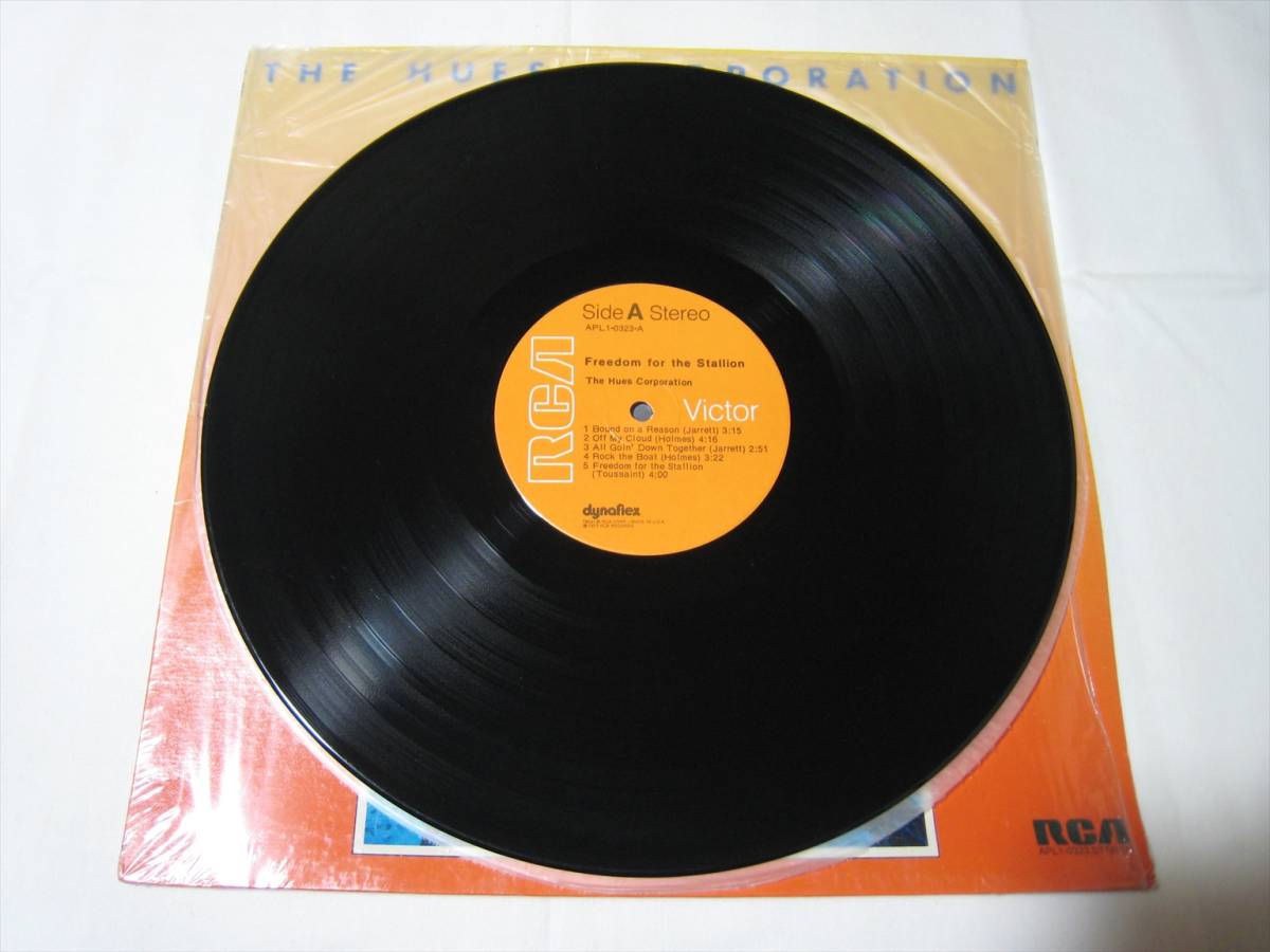 【LP】 THE HUES CORPORATION / FREEDON FOR THE STALLION US盤 ヒューズ・コーポレーション ROCK THE BOAT 収録_画像5