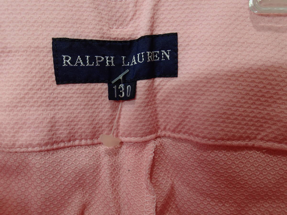 お値下げ★ラルフローレン/ Ralph Lauren 130㎝ ★未使用品/（裏地無し）パンツ/長ズボン（ウエスト調整ゴム有り・左サイドジップ）ｔ1627_画像5