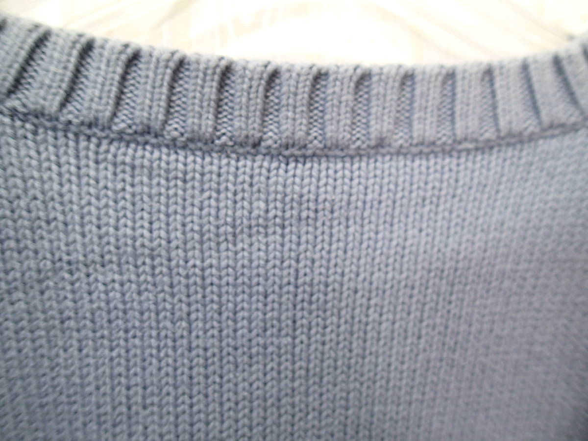 ★ボンポワン bonpoint 125㎝★イニシャルBデザイン長袖セーター/長袖ニット（水色）ｔ1645_画像9