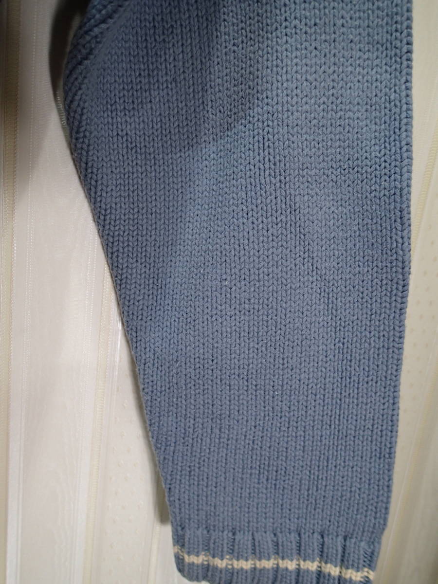 ★ボンポワン bonpoint 125㎝★イニシャルBデザイン長袖セーター/長袖ニット（水色）ｔ1645_画像10