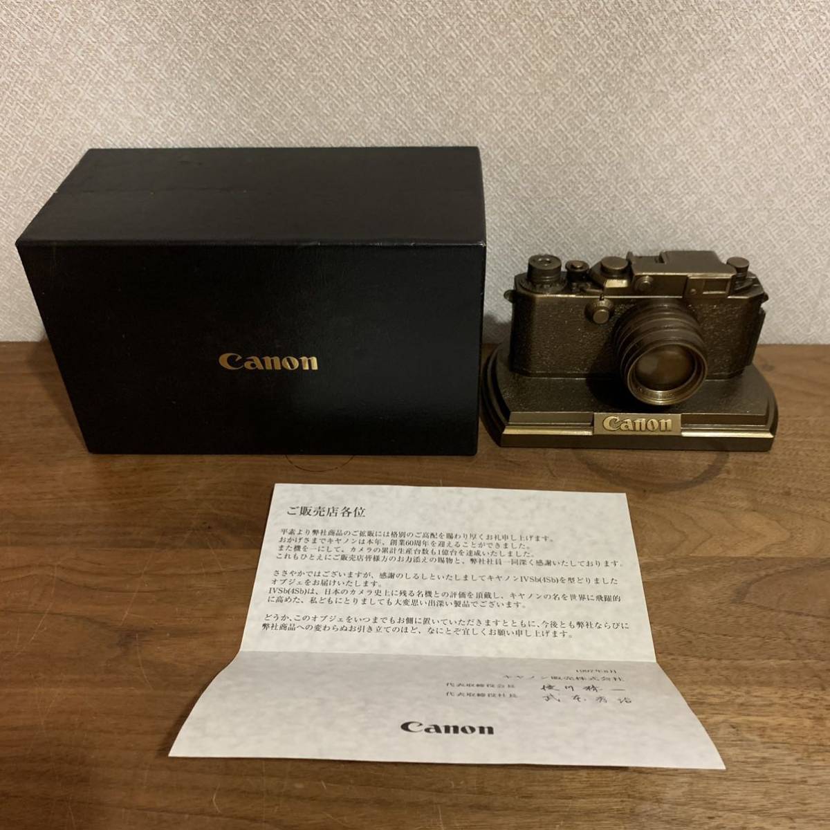 超レア 店舗用 新品 非売品 Canon キャノン Ⅳsb 改 キャノン 創業60周年 記念 カメラ 1億台達成 ディスプレイ オブジェ 置物 送料無料