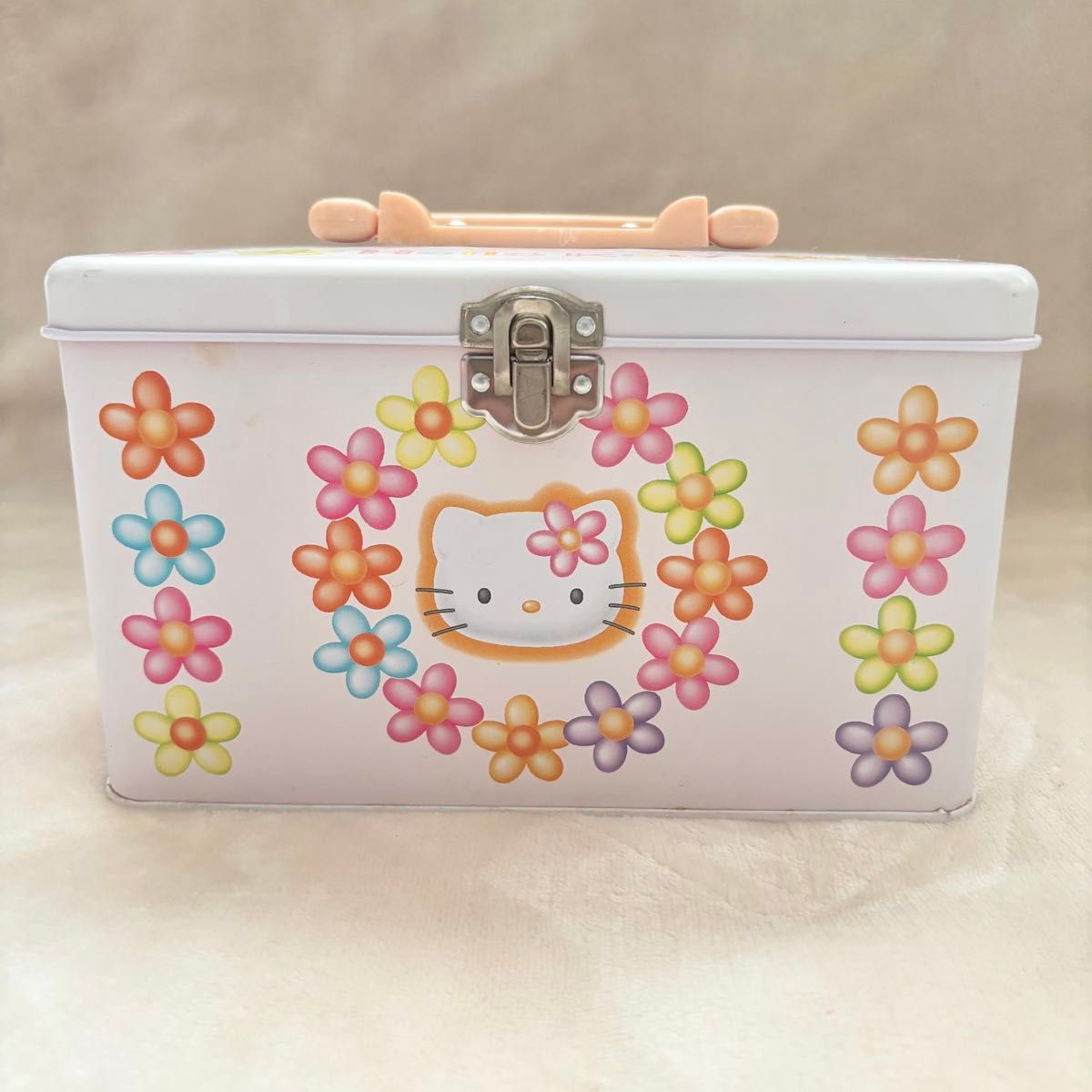 希少】サンリオ ハローキティ レトロ缶 トランクケース 90年代