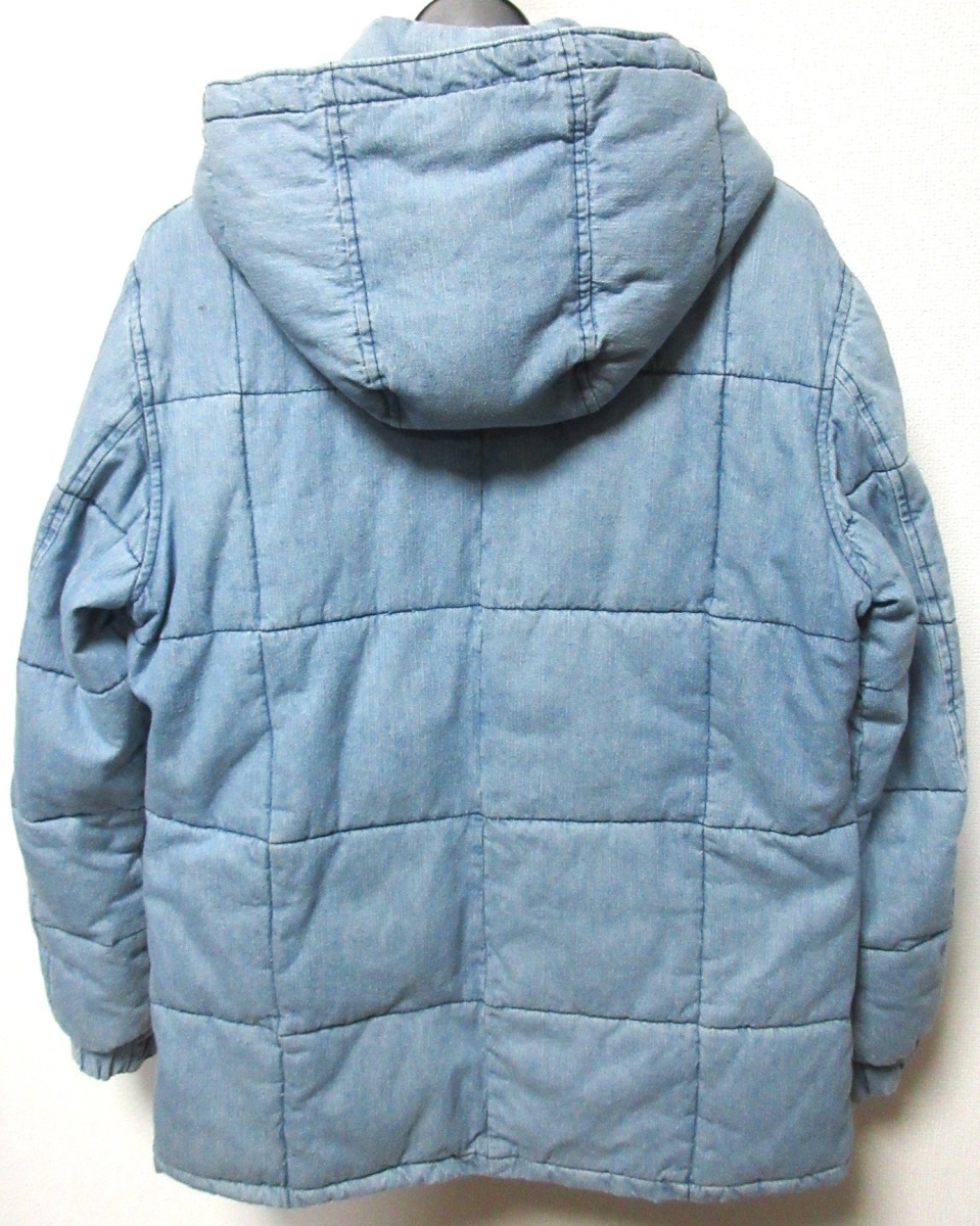 定価25,300円 L.H.P LHP エルエイチピー VintageDenim PaddhingBlouson ヴィンテージデニム コンチョボタン 中綿ブルゾン ジャケット_画像2