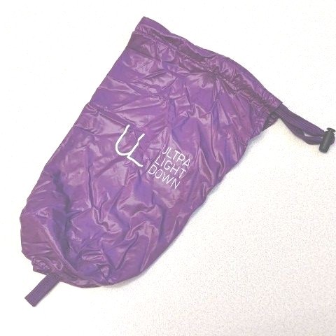 ユニクロ ダウンジャケット　ウルトラライトダウン　Ｓサイズ　紫　パープルアウター