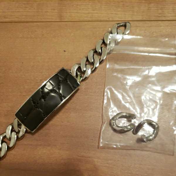  Swarovski SWAROVSKI crystal bracele black black silver accessory men's 