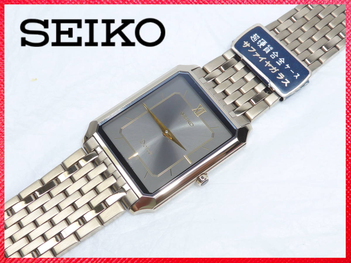 SEIKO 上質腕時計 超硬質合金ケース DOLCE セイコー 動作展示処分品