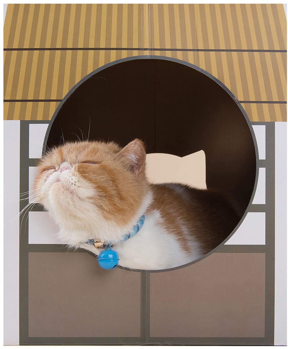 猫 首輪 小型犬 猫用首輪 軽量 23-33cm 和風 手作り 鈴付き(ブルー)