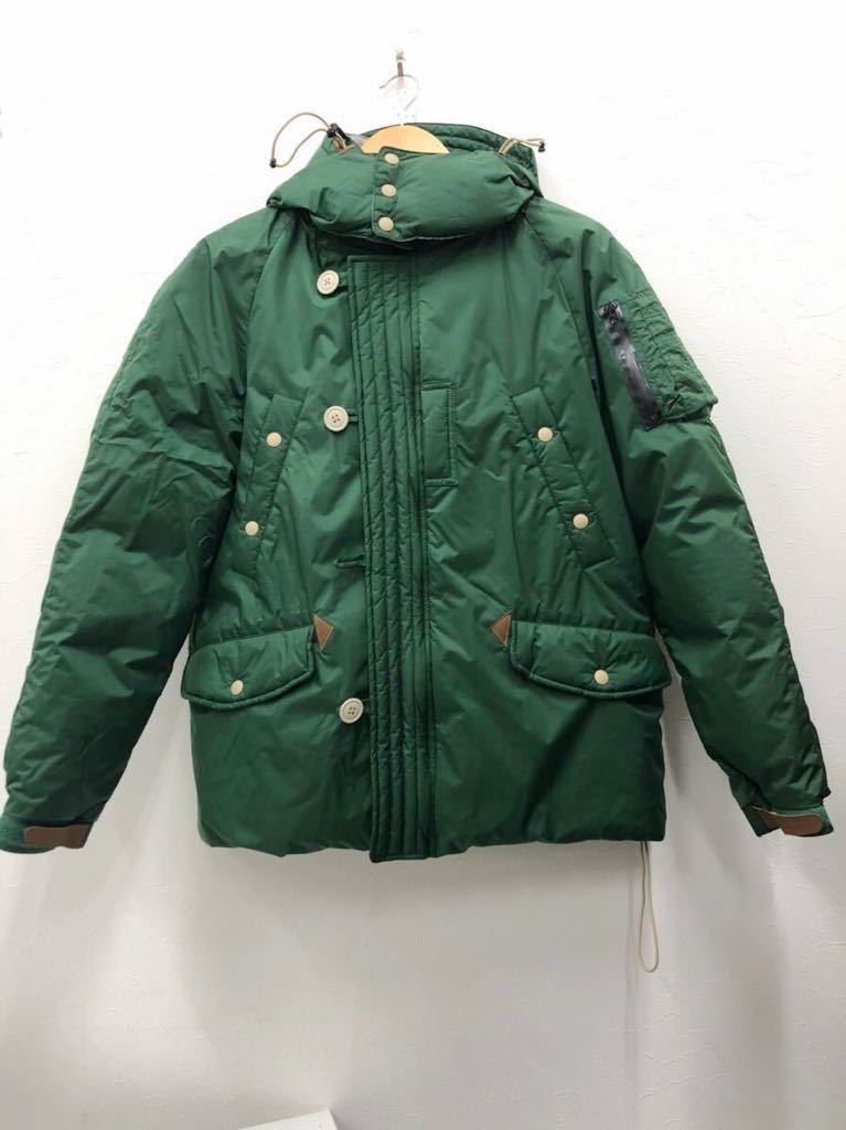【ficouture】ダウンジャケット ジャケット L 緑 グリーン ナイロン F1402PL38 フィクチュール メンズ