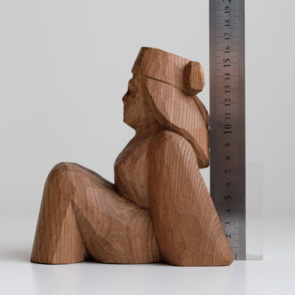 アイヌの木彫り人形 北海道 民藝 置物 木製彫刻_画像2