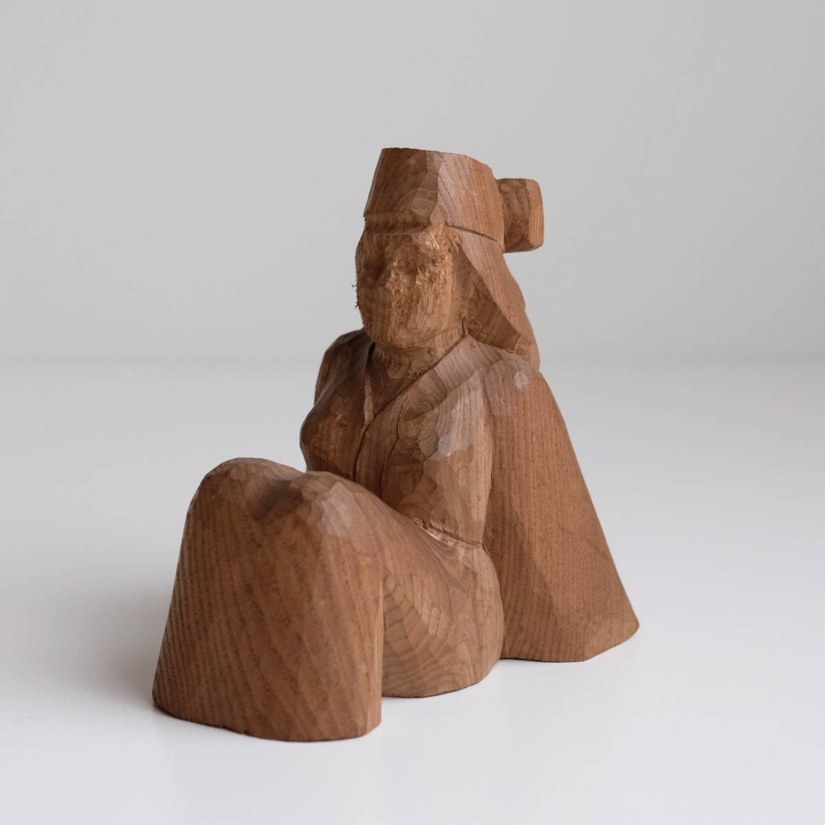 アイヌの木彫り人形 北海道 民藝 置物 木製彫刻_画像10