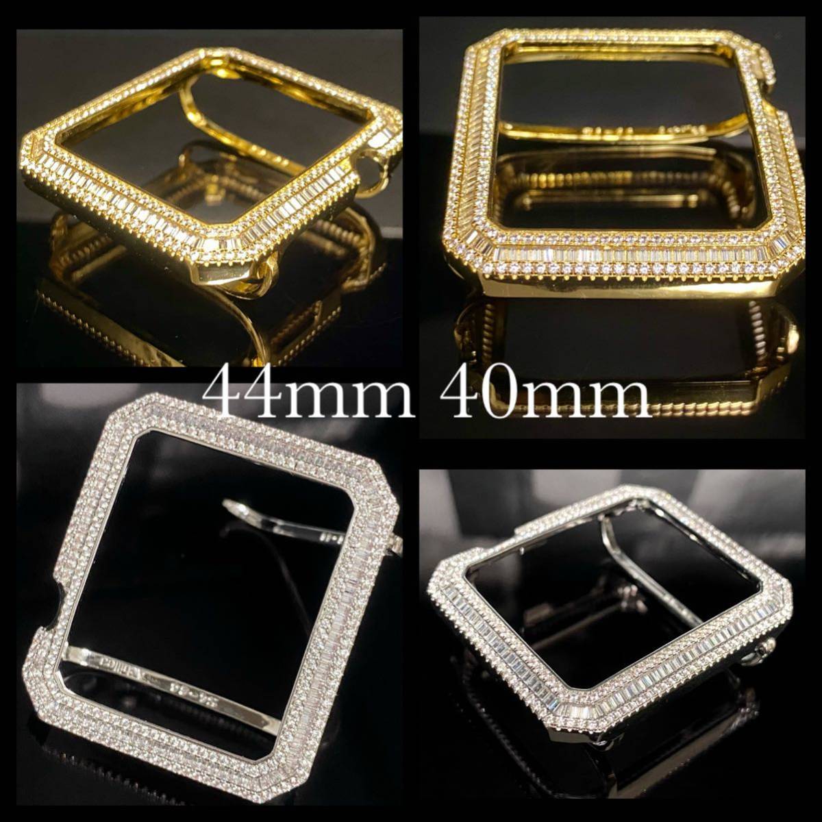 鬼門☆即日発送☆44mm 40mm☆アップルウォッチカスタムベゼル ...