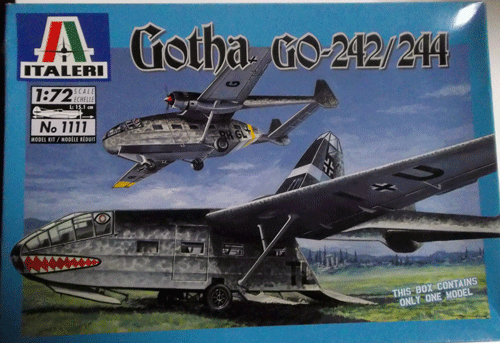 イタレリ/1/72/Go-244/242/ドイツ空軍輸送機/モーターグライダー/グライダー/未組立品
