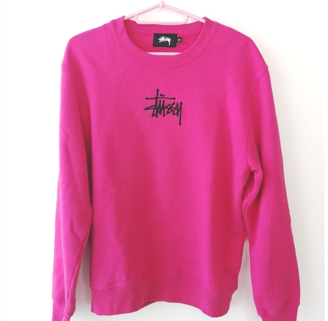 【即完売モデル】STUSSY　ステューシー　トレーナー　ピンク