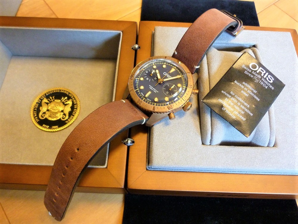 ★未使用レア ORIS Carl Brashear Chronograph Limited Edition オリス カール・ブラシア クロノグラフ リミテッドエディション 限定メンズ_画像1