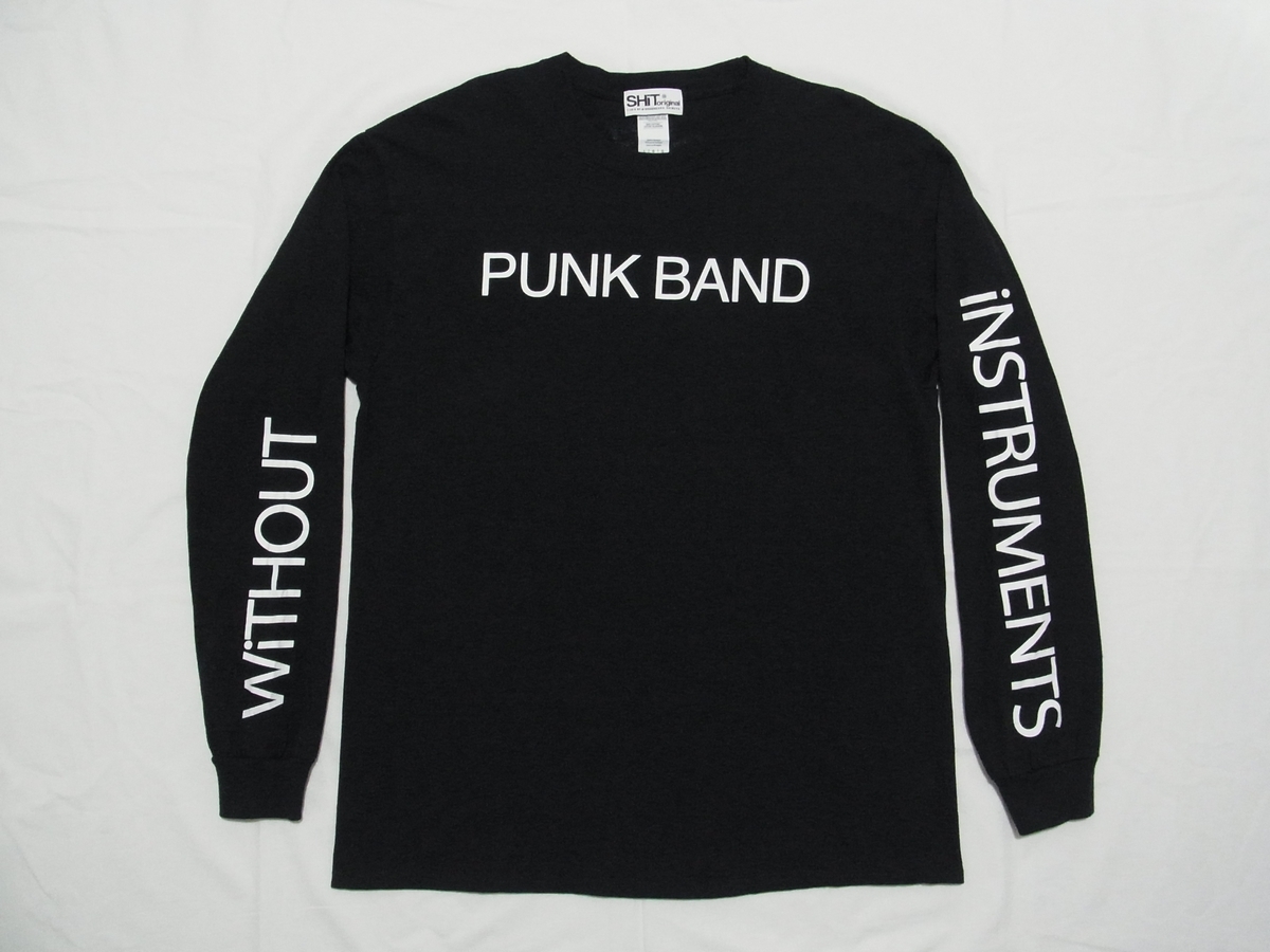 * beautiful goods * BiSHbishuPUNK BAND WiTHOUT iNSTRUMENTS long sleeve T shirt sizeL black * old clothes long T SHiToriginal WACK Live Tour goods 