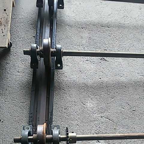  extra-large steel made rail iron former times library. bookcase. rail made . large .DIY move wood deck etc. firmly considering . material railroad 
