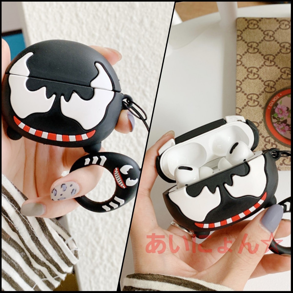 VENOM airpods ケース エアポッズ ヴェノム PRO プロ カバー