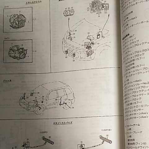 [ руководство по частям ] Toyota RAV4 20 серия (ACA2#,ZCA2#) H12.5~ 2005 год версия [ распроданный * редкий ]