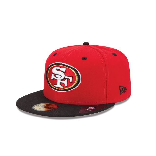 【7.5/8】 NEWERA ニューエラ SF サンフランシスコ 49ers フォーティナイナーズ 2トーン 赤 59Fifty キャップ 帽子 NFL アメフト USA正規品_画像1