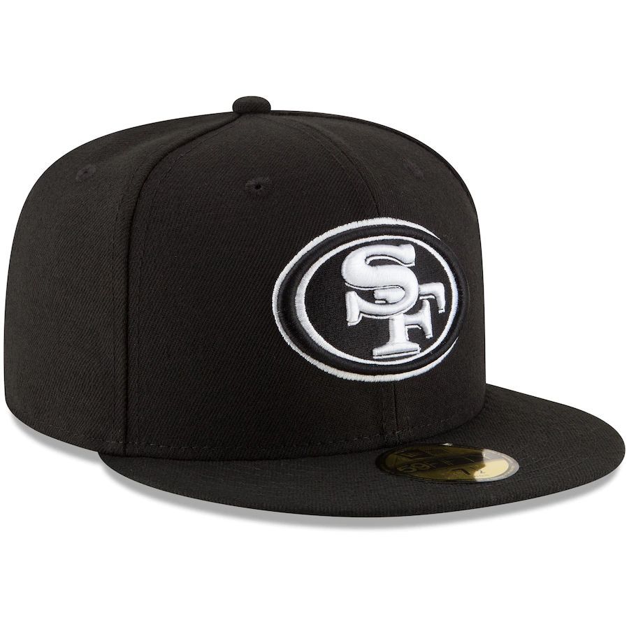 【7.3/8】 NEWERA ニューエラ SF サンフランシスコ 49ers フォーティナイナーズ 黒 59Fifty キャップ 帽子 NFL アメフト USA正規品_画像4