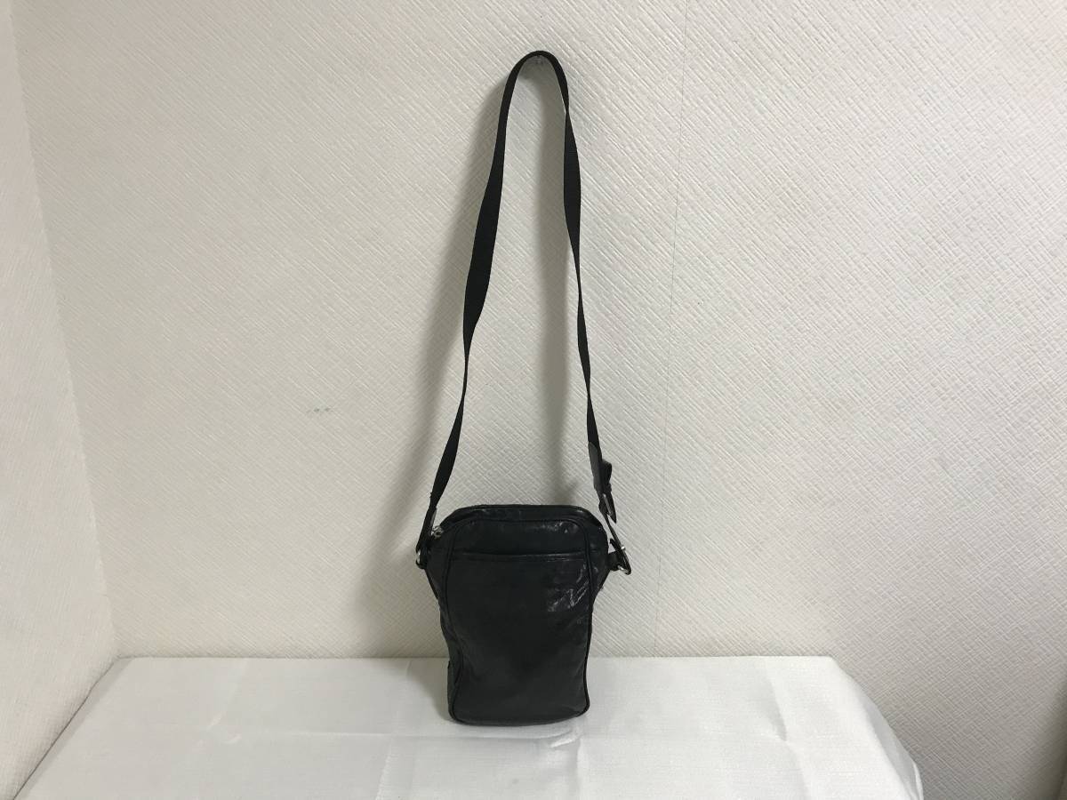 本物バレンシアガBALENCIAGA本革オールレザーミニショルダーバッグ