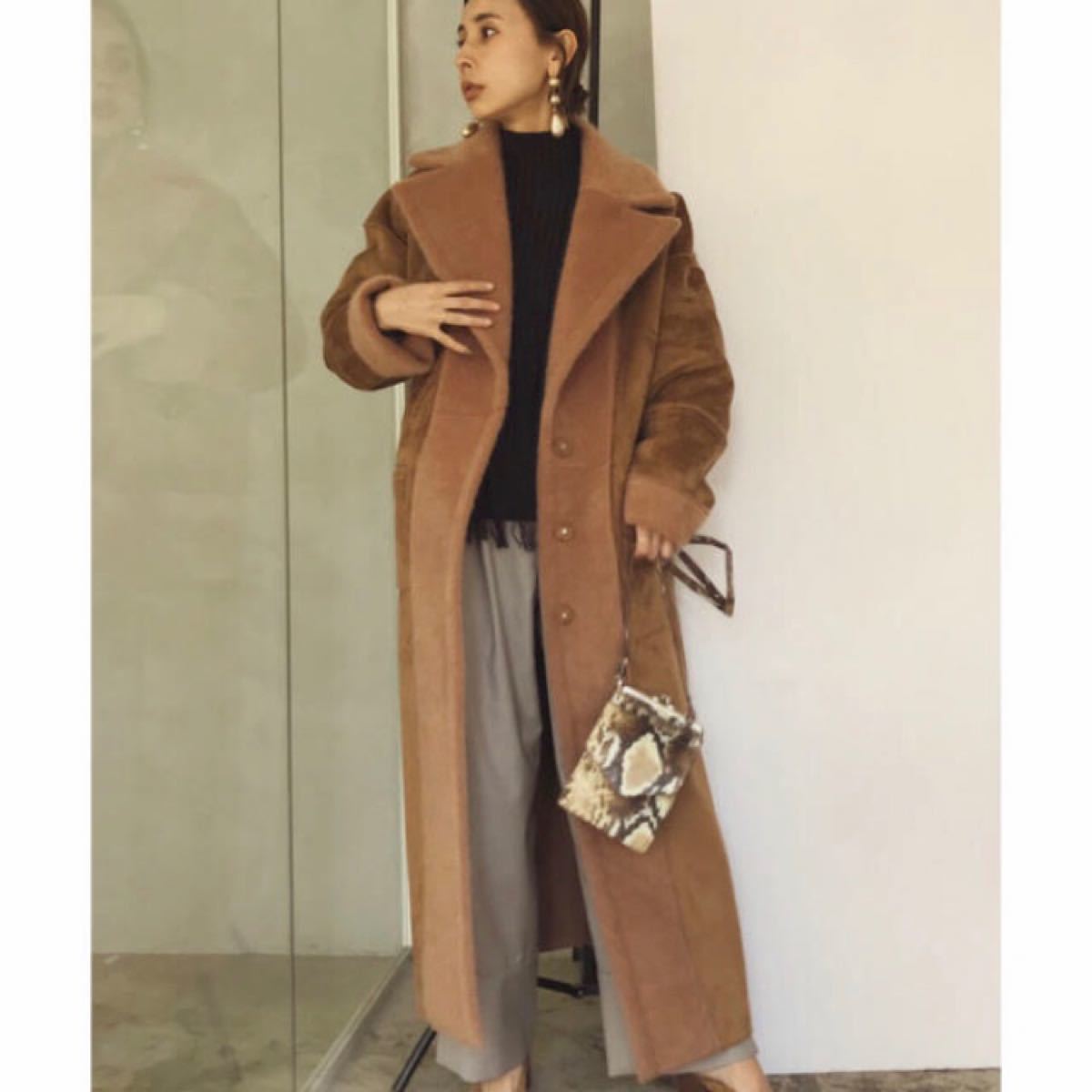 アメリ ヴィンテージ ムートン リバーシブル コート Ameri Vintage