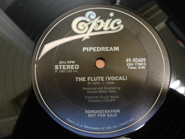Pipedream - The Flute オリジナル原盤 US 12 メロディアス・シンセ・ポップ DISCOサウンド　視聴_画像2