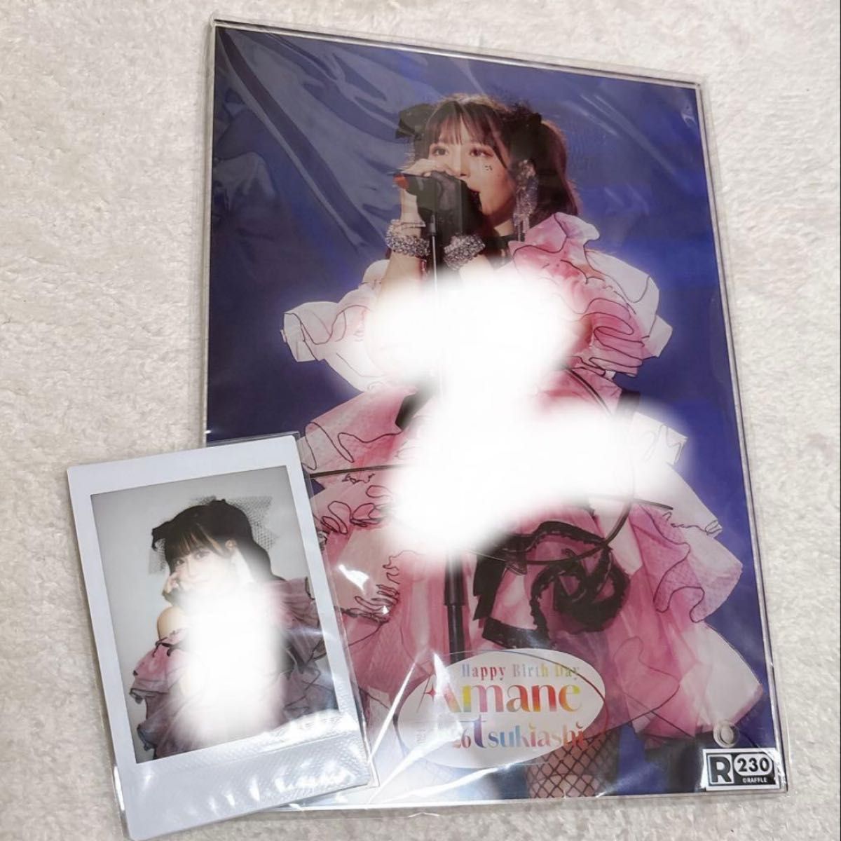 激レア】月足天音 生誕祭ラッフルくじ 直筆サイン入りチェキ アクリル