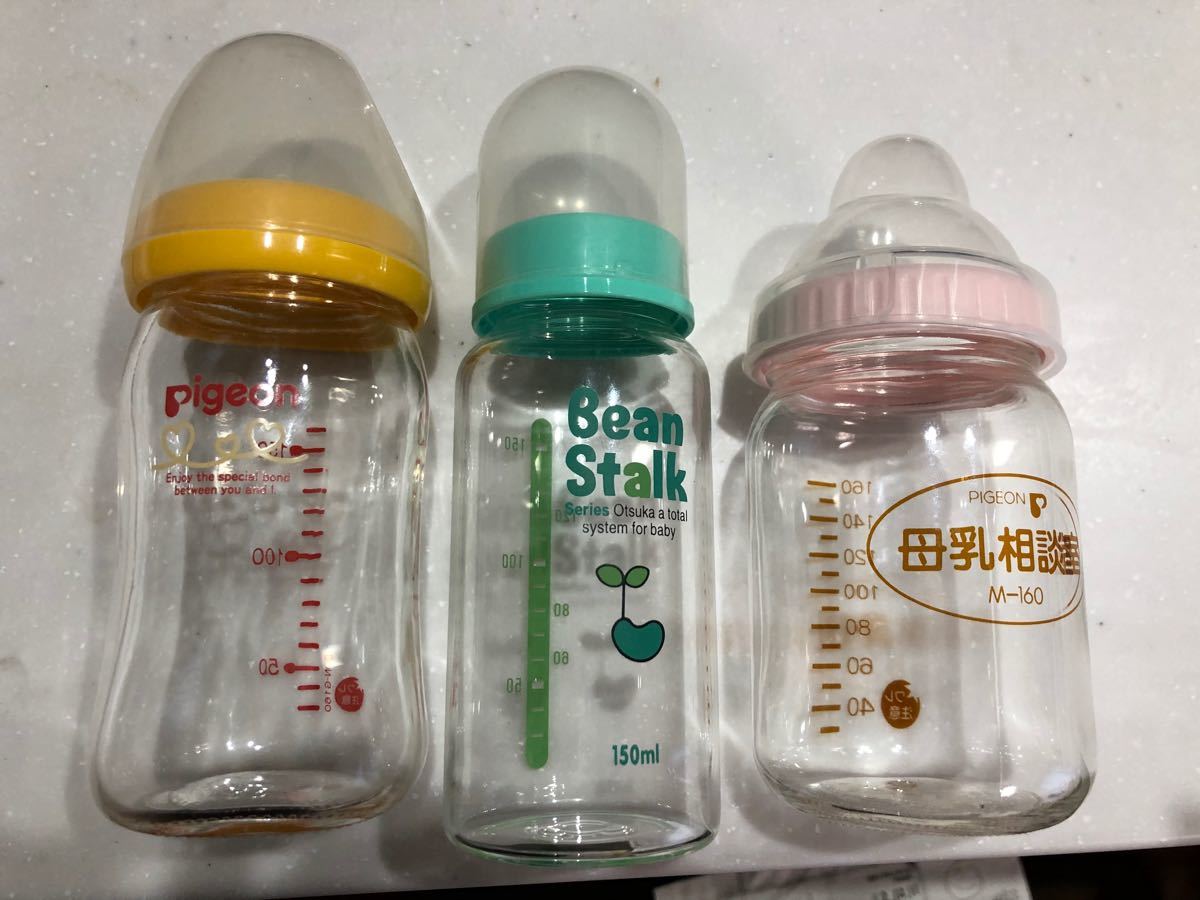 Paypayフリマ 哺乳瓶3本セット 母乳相談室 ビーンスターク 母乳実感