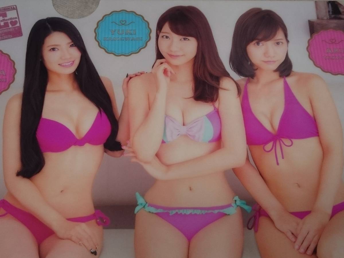  Kashiwagi Yuki Takajou Aki .. Akira день . прозрачный файл AKB48 NGT48.. rin купальный костюм . новый товар не использовался редкий товар трудно найти [ управление (YF)YUKI-3]