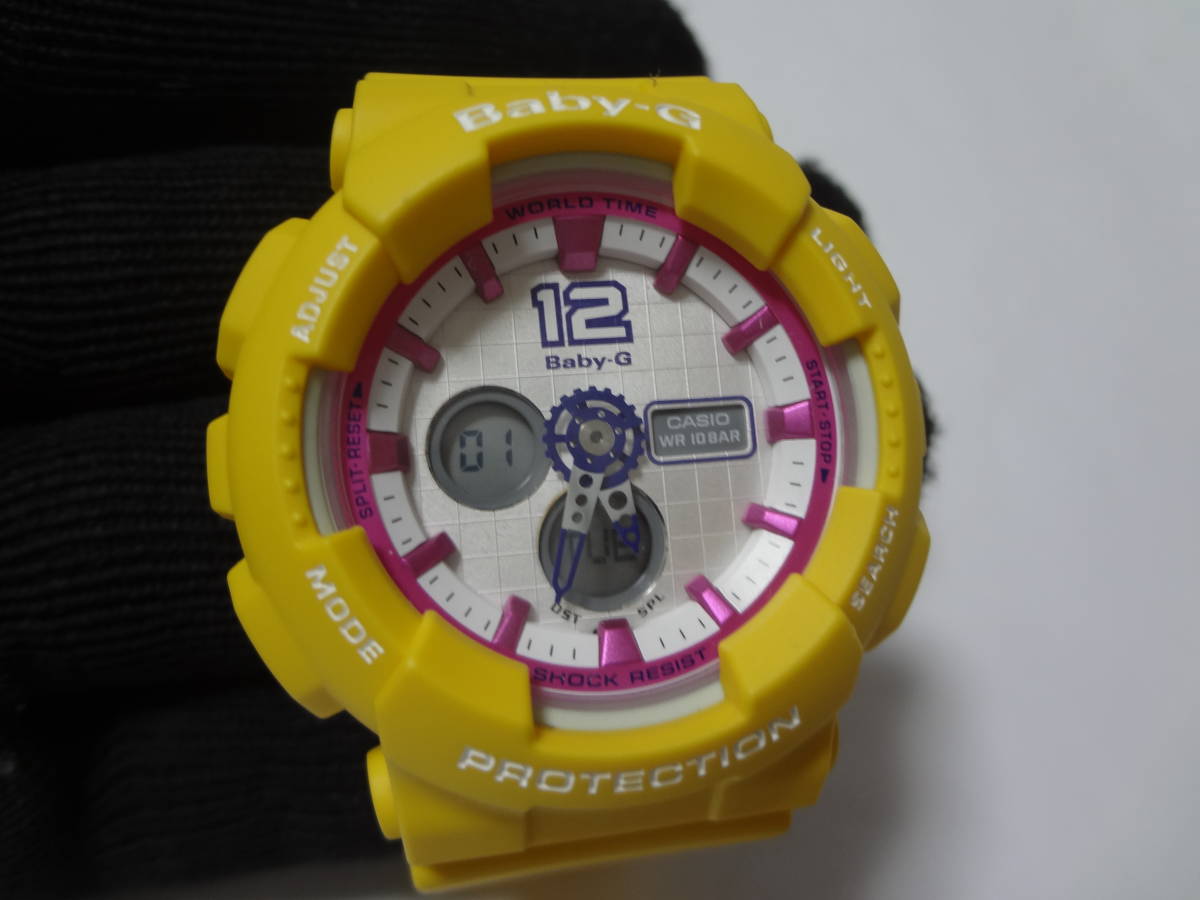 CASIO カシオ ベビージー Baby-G イエロー BA-120-9BJF 展示未使用品_画像1