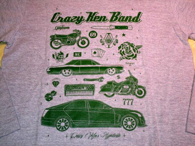 クレイジーケンバンド 長袖Tシャツ グレー & ロブテックス クレイジーケンバンド 長袖Tシャツ グレー & ロブテックス